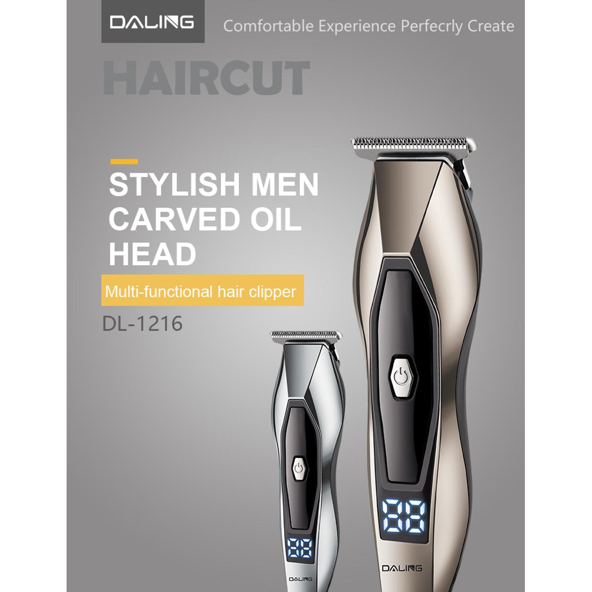 DL-1216 Trimmer /Trimmer Men Multifunctional Grooming Trimmer for Men for Body Grooming, Beard & Moustache, Nose, Ear & Eyebrow Hair trimmer for men , LCD Display 20 Length Setting, 120 Minutes Runtime and Fast Charging Beard Trimmer for Men / shav