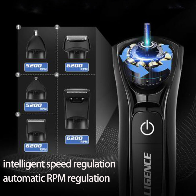 Kemei km-671 12 In 1 Electric Shaver Men Hair Beard Nose Trimmer Mesh foil Razor Rechargeable Hair Clipper Shaving Machine Body Groome