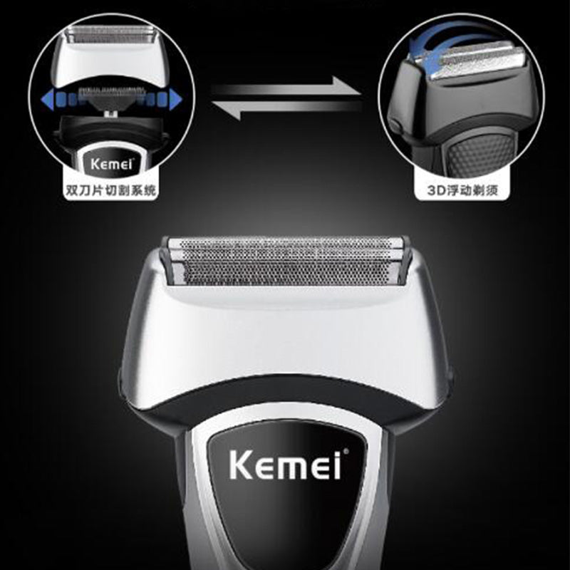 Kemei km-671 12 In 1 Electric Shaver Men Hair Beard Nose Trimmer Mesh foil Razor Rechargeable Hair Clipper Shaving Machine Body Groome