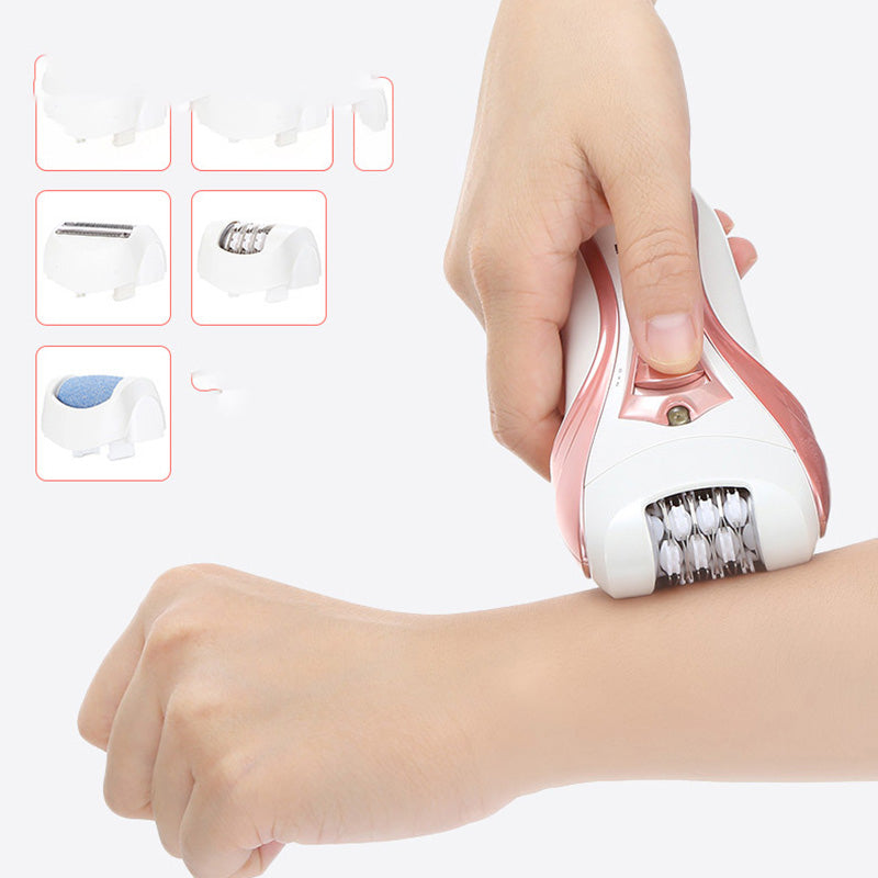 Kemei km-3010 Rechargeable Electric Epilator 3 In 1 Women Shaver Hair Removal Trimmer Bikini Depilatory Legs Body Foot File Pedicure