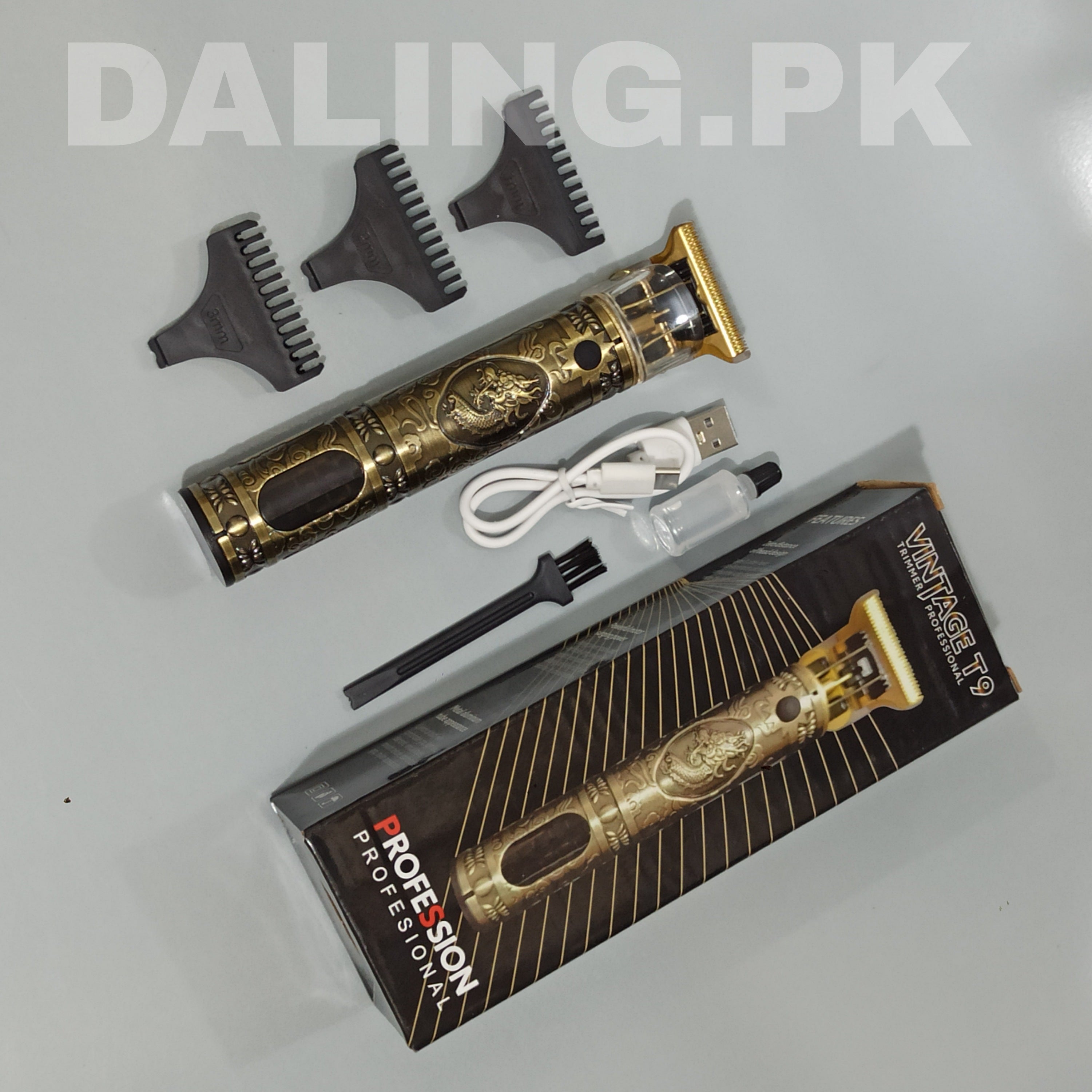 VINTAGE T9 DRAGON SINGLE LCD  HAIR TRIMMER POWER DISPLAY